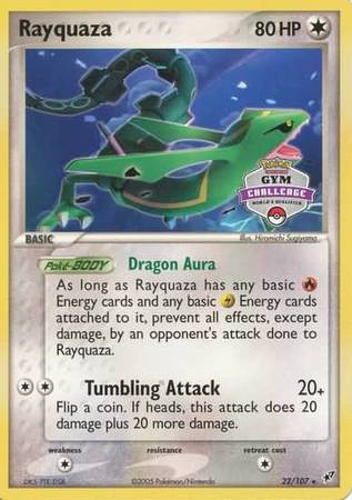 Rayquaza (22/107) (Gym Challenge Promo) [EX: Deoxys] | Good Games Adelaide SA