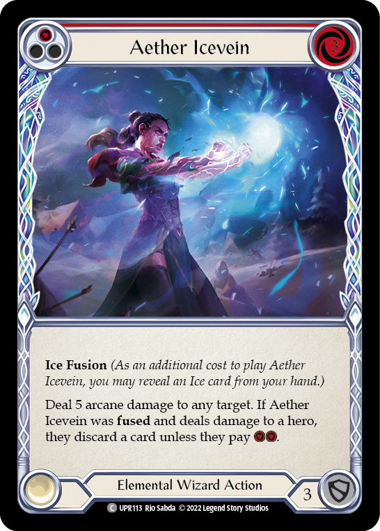 Aether Icevein (Red) [UPR113] (Uprising)  Rainbow Foil | Good Games Adelaide SA