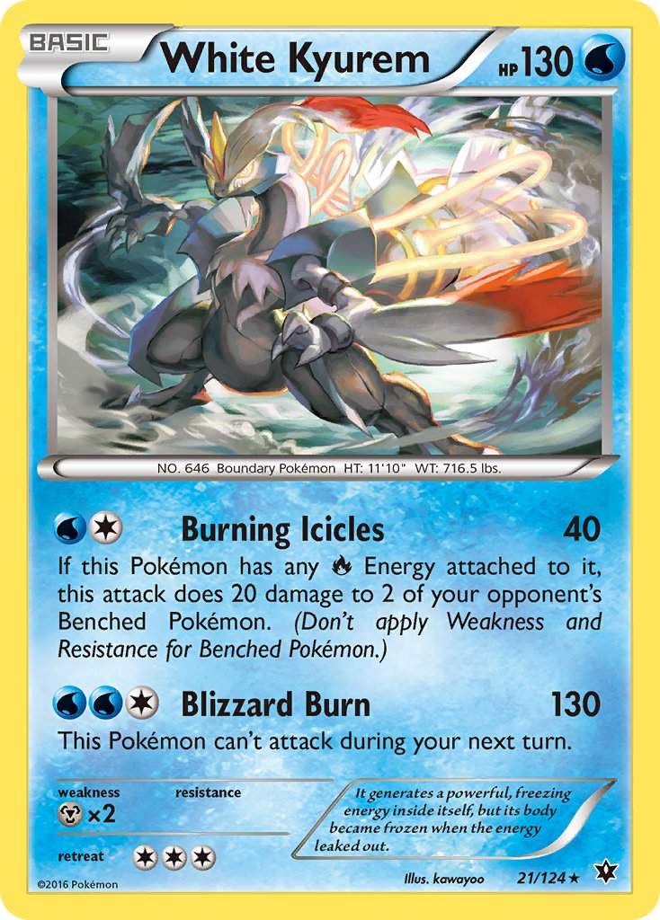 White Kyurem (21/124) (Theme Deck Exclusive) [XY: Fates Collide] | Good Games Adelaide SA