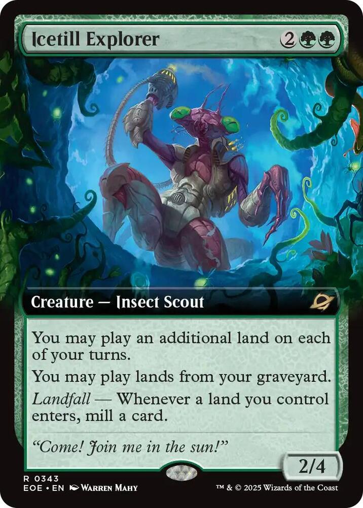 Icetill Explorer Extended Art 343 (Edge of Eternities)  - Extended Art Foil | Good Games Adelaide SA