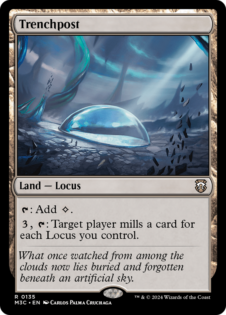 Trenchpost (Extended Art) (Ripple Foil) [Modern Horizons 3 Commander] | Good Games Adelaide SA