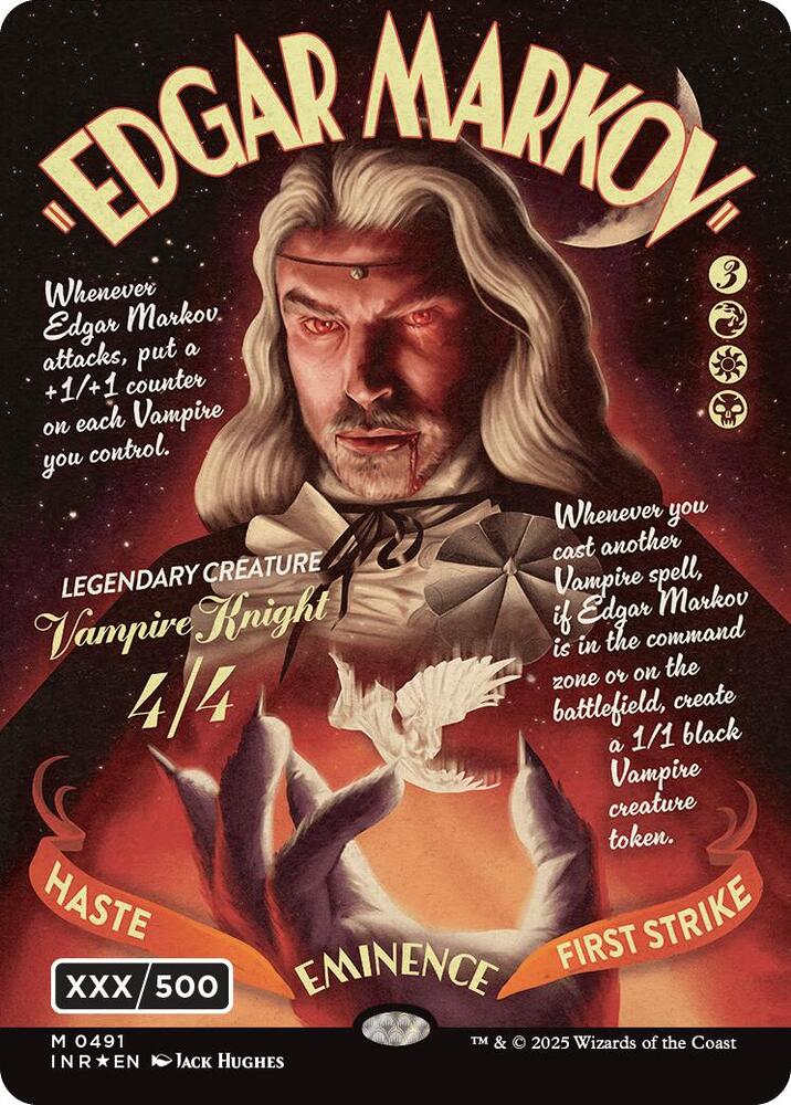Edgar Markov Showcase Serial Numbered 491 (Innistrad Remastered)  - Foil | Good Games Adelaide SA