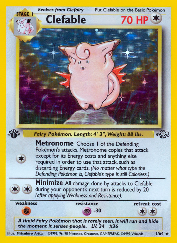 Clefable (1/64) [Jungle 1st Edition] | Good Games Adelaide SA