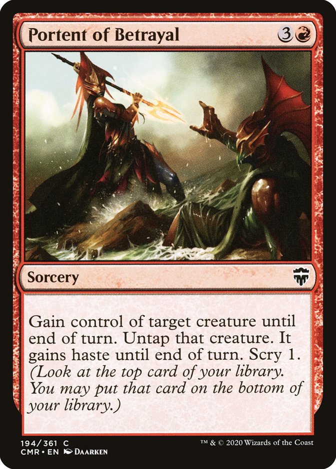 Portent of Betrayal 194 (Commander Legends)  - Foil | Good Games Adelaide SA