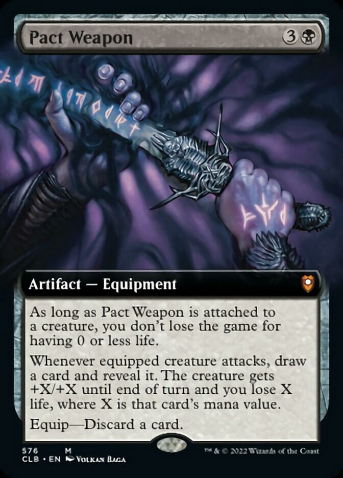 Pact Weapon (Extended Art) [Commander Legends: Battle for Baldur's Gate] | Good Games Adelaide SA