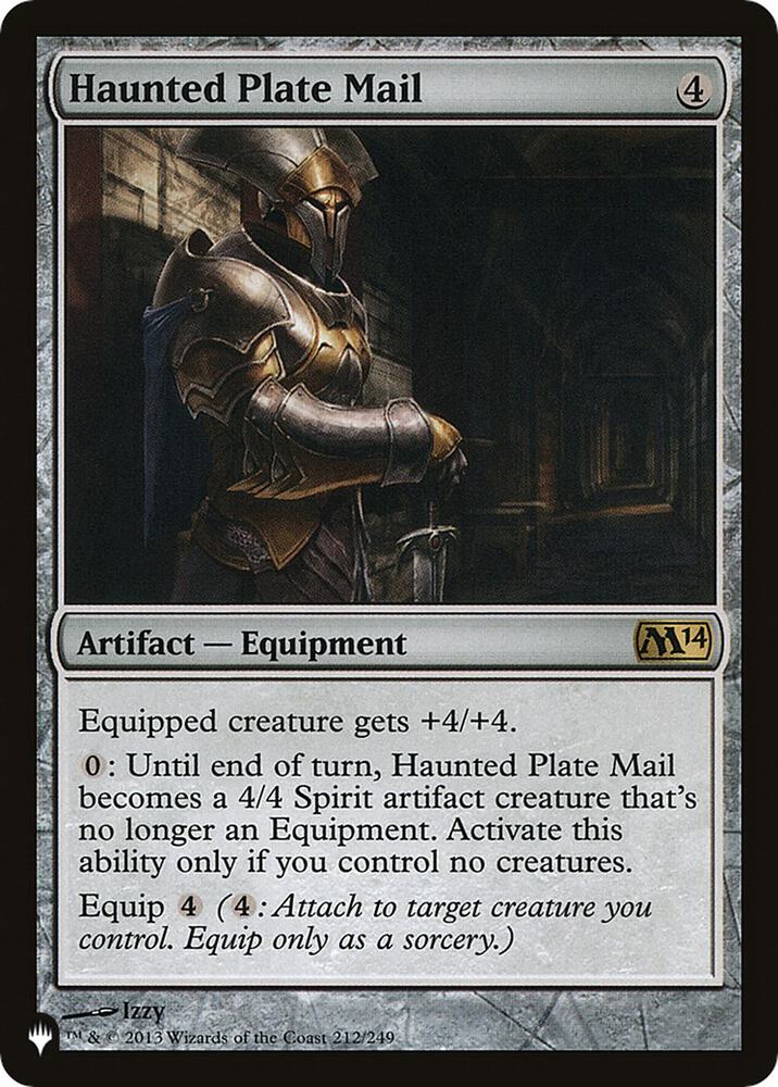 Haunted Plate Mail 212/249 (The List Reprints)  | Good Games Adelaide SA