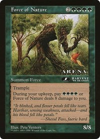 Force of Nature (Oversized) [Oversize Cards] | Good Games Adelaide SA