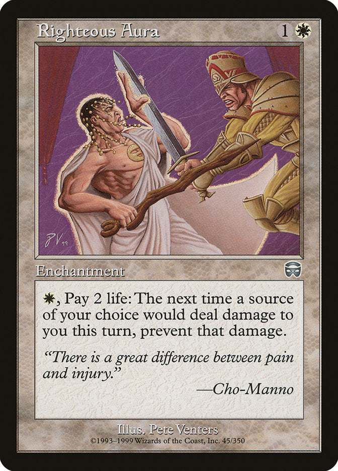 Righteous Aura 45 (Mercadian Masques)  | Good Games Adelaide SA
