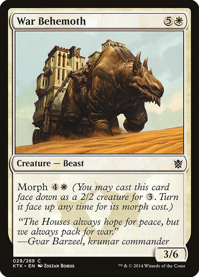 War Behemoth 29 (Khans of Tarkir)  - Foil | Good Games Adelaide SA