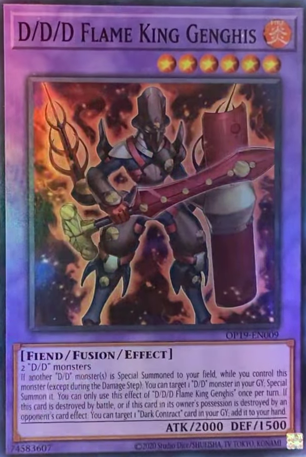 D/D/D Flame King Genghis [OP19-EN009] Super Rare | Good Games Adelaide SA
