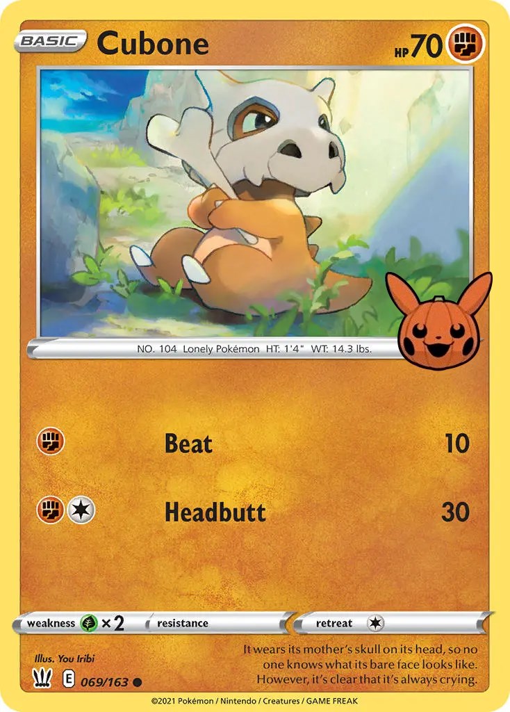 Cubone (069/163) [Trick or Trade] | Good Games Adelaide SA