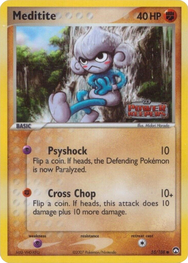 Meditite (55/108) (Stamped) [EX: Power Keepers] | Good Games Adelaide SA