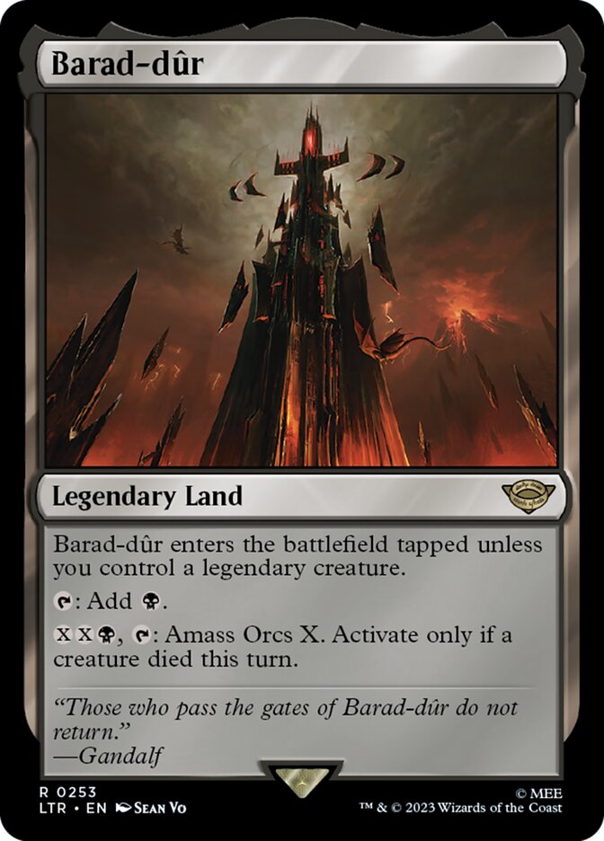 Barad-dûr 253 (Universes Beyond: The Lord of the Rings: Tales of Middle-earth)  - Foil | Good Games Adelaide SA