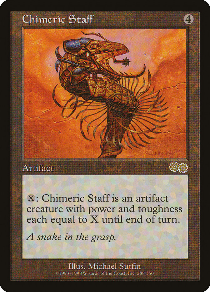 Chimeric Staff [Urza's Saga] | Good Games Adelaide SA