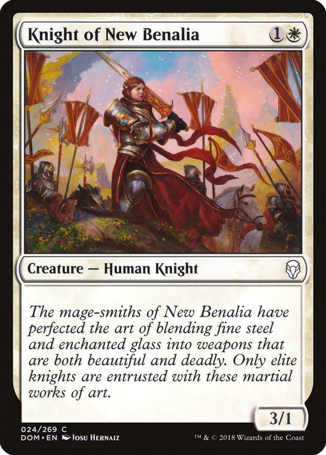 Knight of New Benalia [Dominaria] | Good Games Adelaide SA