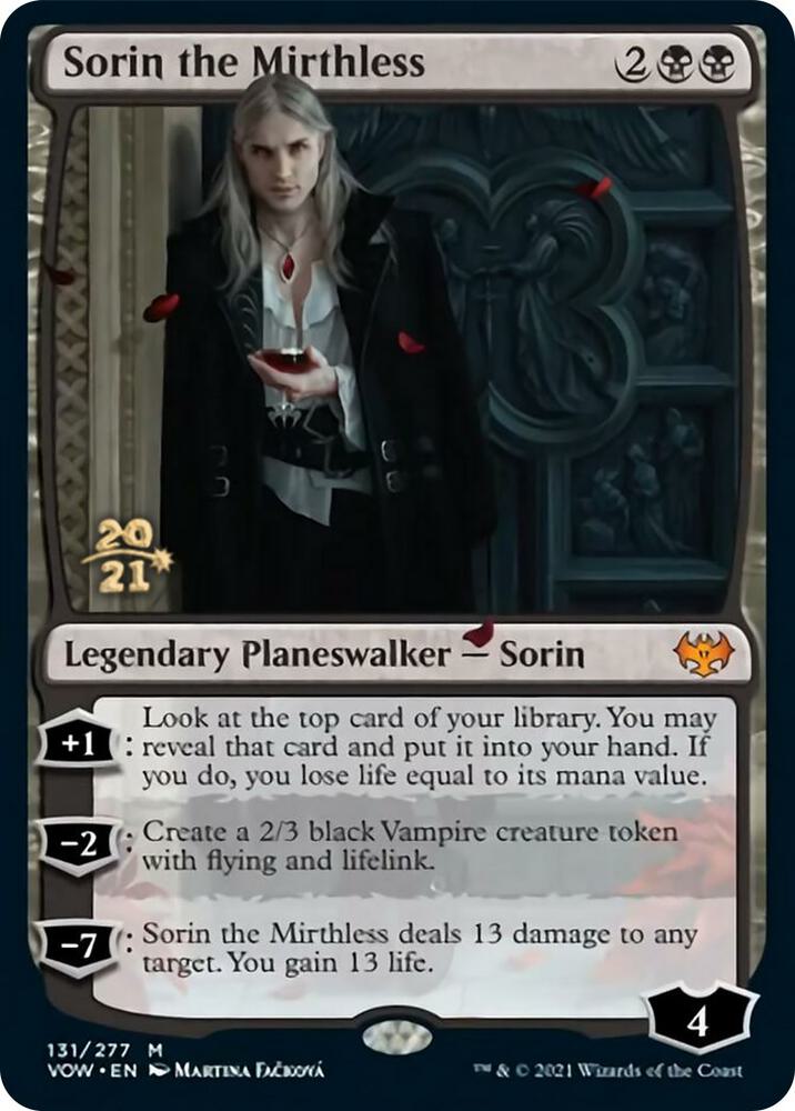 Sorin the Mirthless 131 (Prerelease Cards)  - Foil | Good Games Adelaide SA
