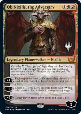 Ob Nixilis the Adversary 206 (Promo Pack: Streets of New Capenna)  - Foil | Good Games Adelaide SA