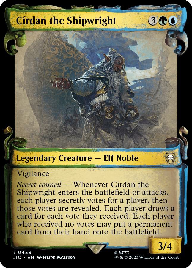 Círdan the Shipwright 453 (Commander: The Lord of the Rings: Tales of Middle-earth)  - Showcase Scroll Foil | Good Games Adelaide SA