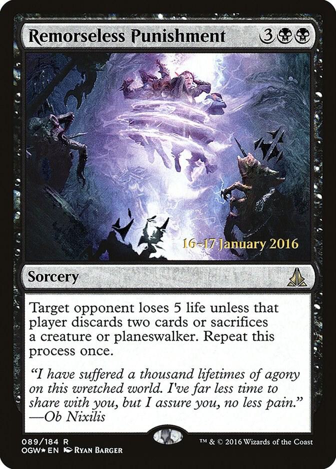 Remorseless Punishment 89 (Prerelease Cards)  - Foil | Good Games Adelaide SA