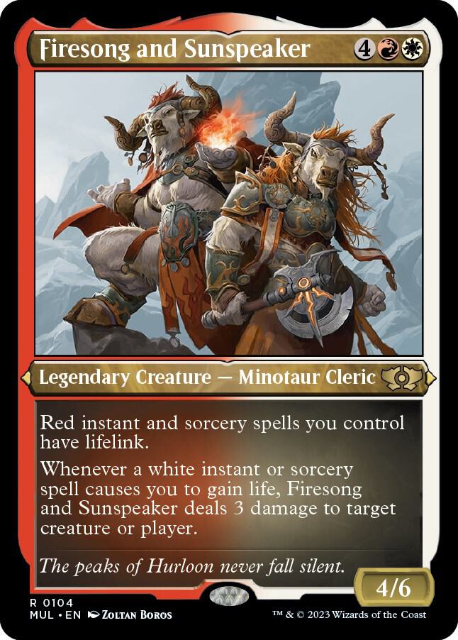 Firesong and Sunspeaker 104 (March of the Machine: Multiverse Legends)  - Etched Foil | Good Games Adelaide SA
