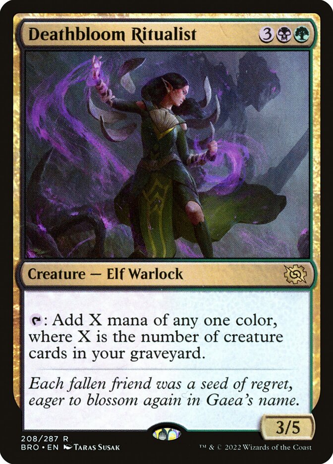 Deathbloom Ritualist 208 (The Brothers' War)  - Foil | Good Games Adelaide SA