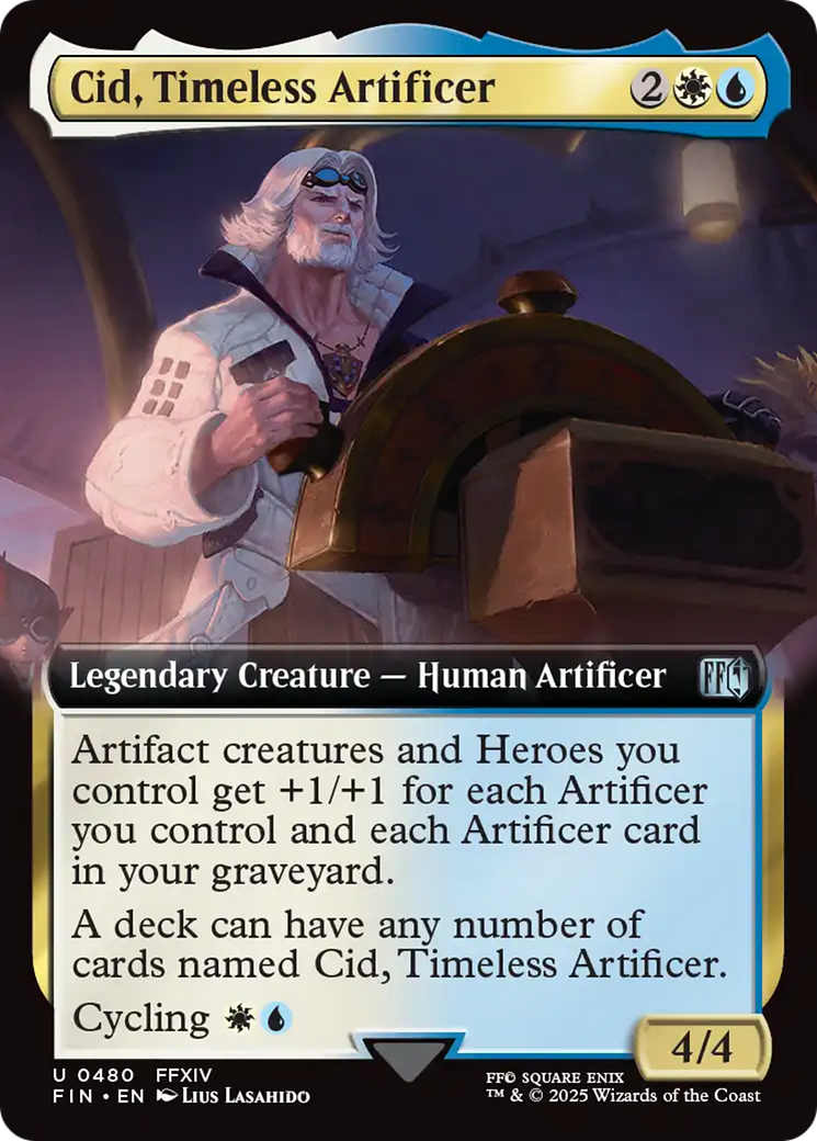 Cid, Timeless Artificer (Extended Art) [FINAL FANTASY] | Good Games Adelaide SA