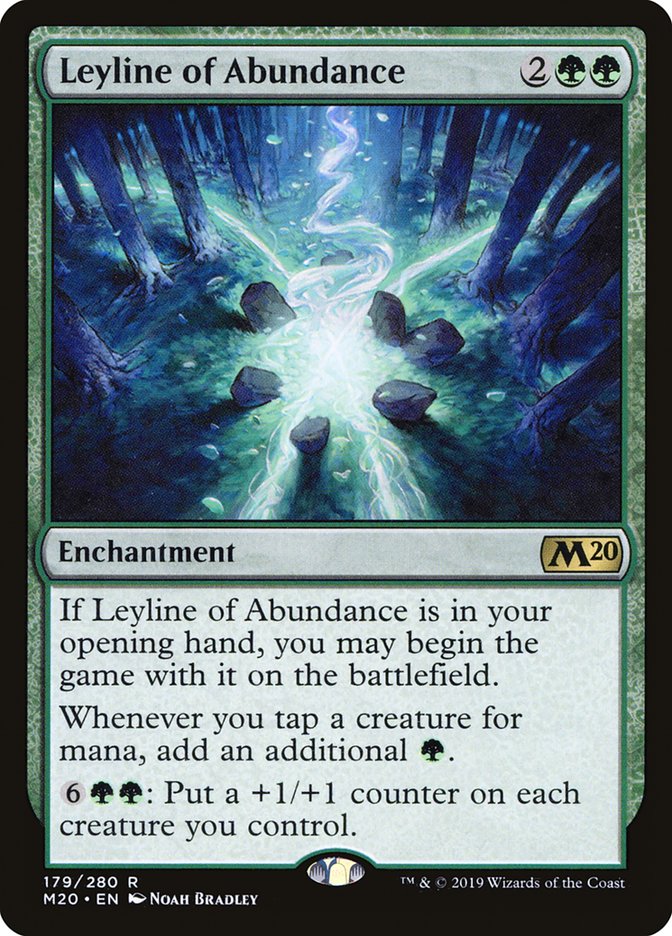 Leyline of Abundance 179 (Core Set 2020)  - Foil | Good Games Adelaide SA