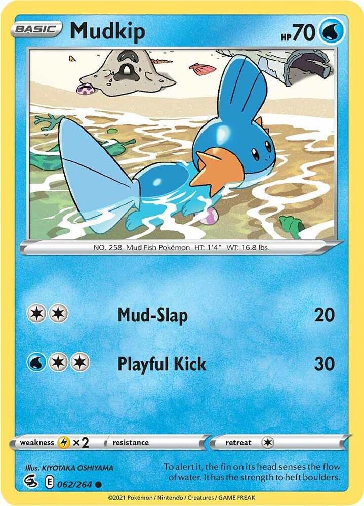 Mudkip 062/264 (SWSH08: Fusion Strike)  | Good Games Adelaide SA