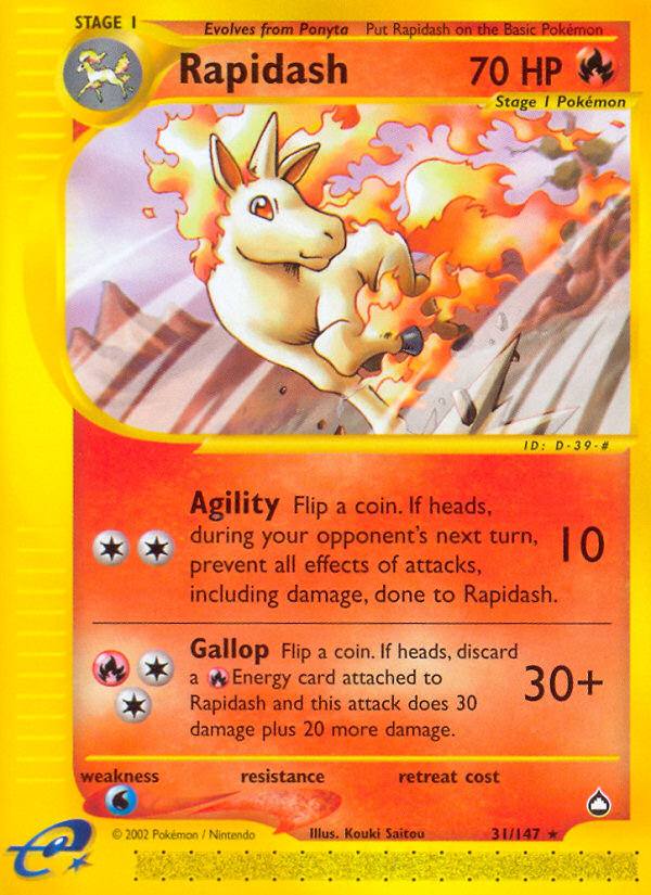 Rapidash (31/147) [Aquapolis] | Good Games Adelaide SA