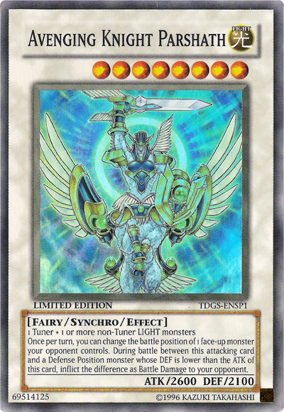Avenging Knight Parshath [TDGS-ENSP1] Super Rare | Good Games Adelaide SA