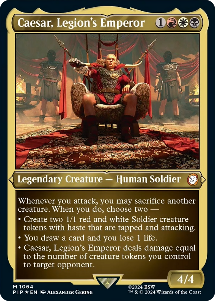 Caesar, Legion's Emperor (Display Commander) [Fallout] | Good Games Adelaide SA