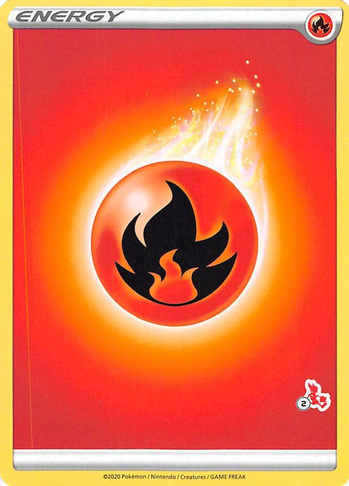 Fire Energy 2 Cinderace Stamped  (Battle Academy 2022)  | Good Games Adelaide SA