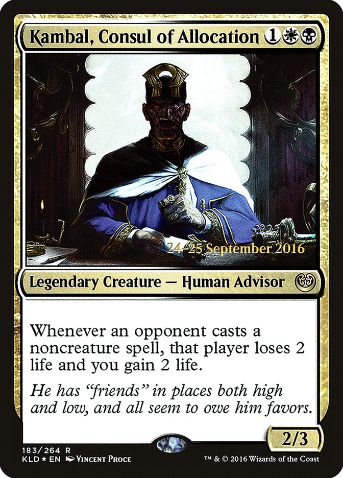 Kambal, Consul of Allocation [Kaladesh Promos] | Good Games Adelaide SA