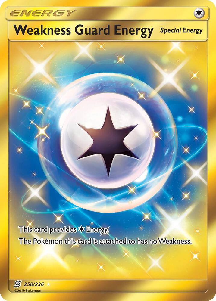 Weakness Guard Energy Secret 258/236 (SM - Unified Minds)  - Holofoil | Good Games Adelaide SA