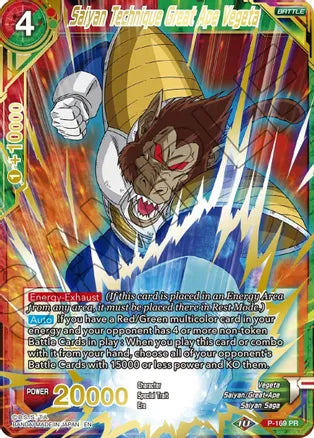 Saiyan Technique Great Ape Vegeta (Gold Stamped) [P-169] | Good Games Adelaide SA