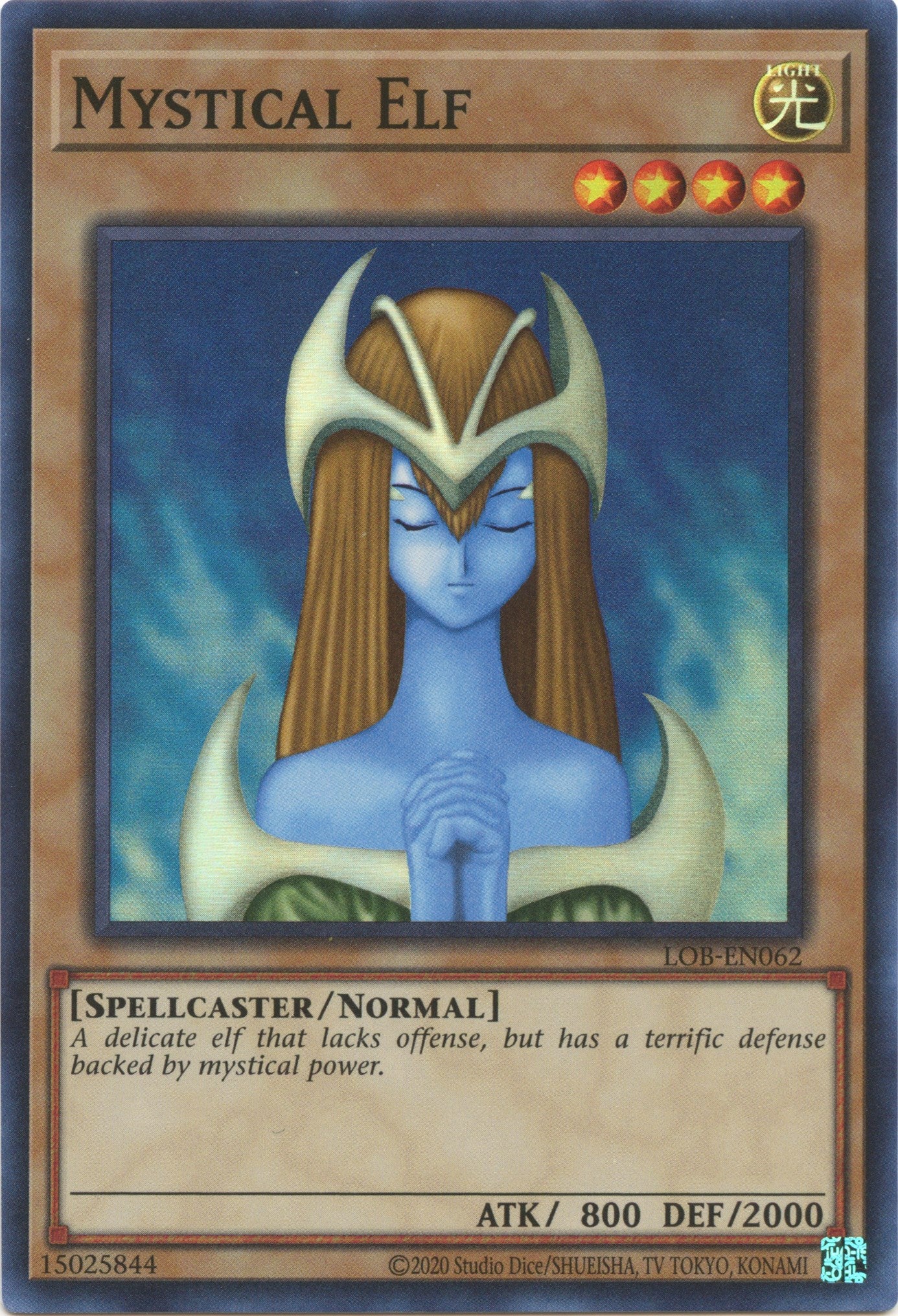 Mystical Elf (25th Anniversary) [LOB-EN062] Super Rare | Good Games Adelaide SA