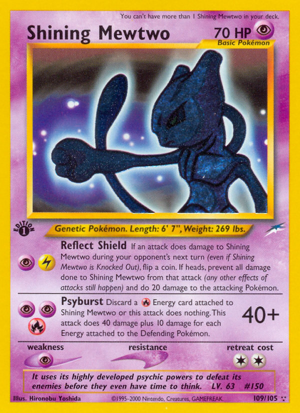 Shining Mewtwo (109/105) [Neo Destiny 1st Edition] | Good Games Adelaide SA
