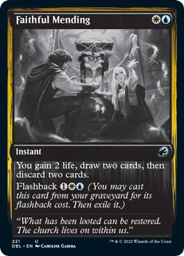 Faithful Mending 221 (Innistrad: Double Feature)  | Good Games Adelaide SA