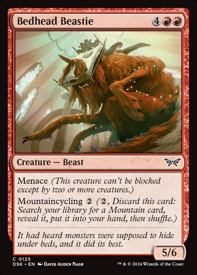 Bedhead Beastie 125 (Duskmourn: House of Horror)  - Foil | Good Games Adelaide SA