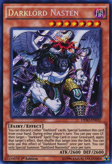 Darklord Nasten [DESO-EN032] Secret Rare | Good Games Adelaide SA