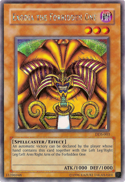 Exodia the Forbidden One (Dark Duel Stories) [DDS-003] Secret Rare | Good Games Adelaide SA