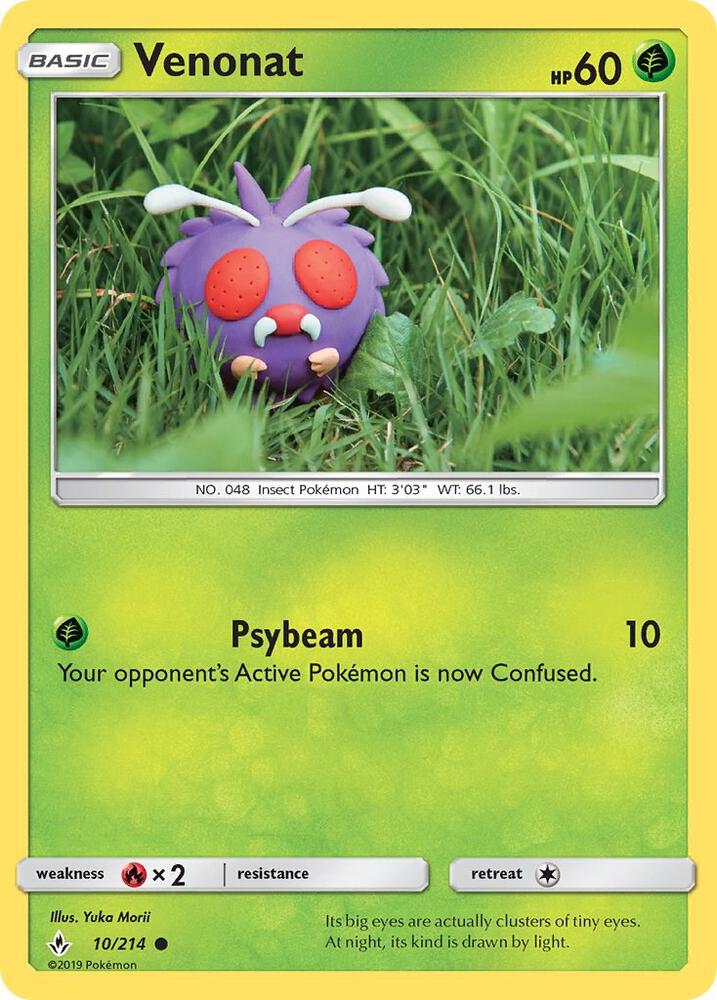Venonat 10/214 (SM - Unbroken Bonds)  | Good Games Adelaide SA