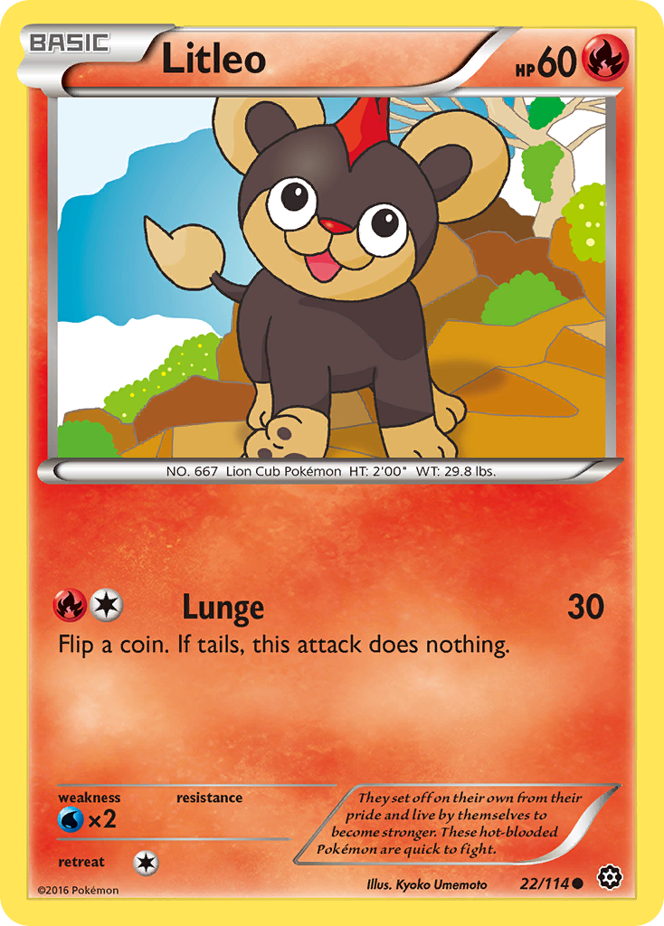 Litleo (22/114) [XY: Steam Siege] | Good Games Adelaide SA