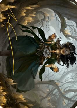 Candlegrove Witch Art Card 15 81 Gold Stamped Signature 15 (Art Series: Innistrad: Midnight Hunt)  | Good Games Adelaide SA
