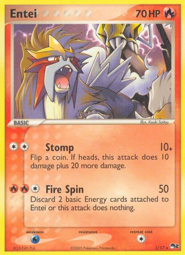 Entei 001/017 (POP Series 2)  | Good Games Adelaide SA