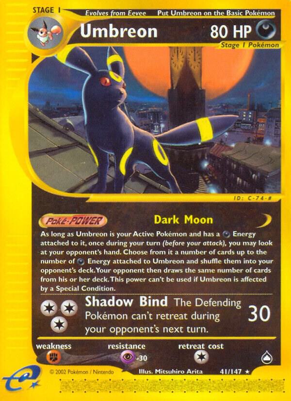 Umbreon 041/147 (Aquapolis)  | Good Games Adelaide SA