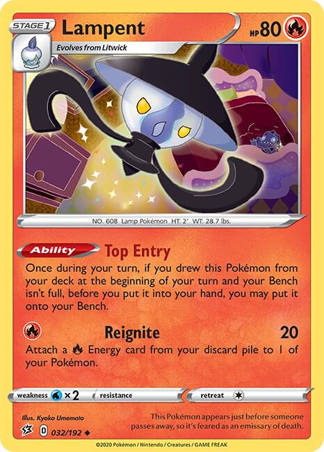 Lampent 032/192 (SWSH02: Rebel Clash)  | Good Games Adelaide SA