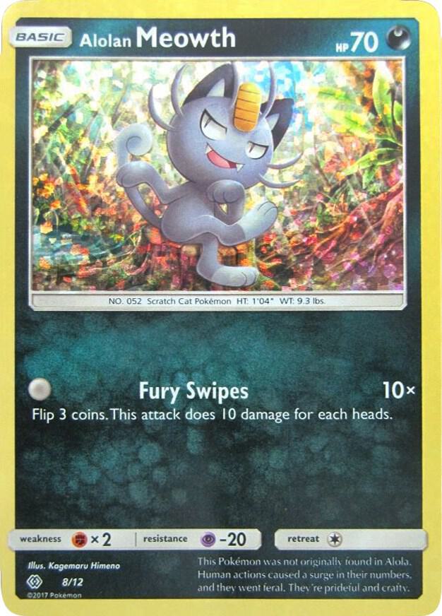 Alolan Meowth 008/012 (McDonald's Promos 2017)  - Holofoil | Good Games Adelaide SA