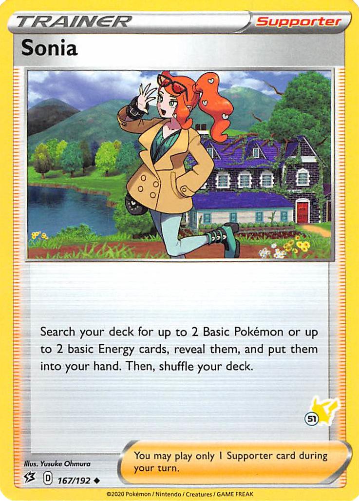 Sonia (167/192) (Pikachu Stamp #51) [Battle Academy 2022] | Good Games Adelaide SA