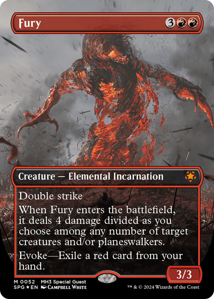 Fury (Borderless) (Textured Foil) [Modern Horizons 3 Special Guests] | Good Games Adelaide SA